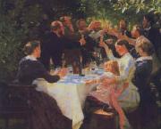 Peter Severin Kroyer Hip Hip Hooray oil painting